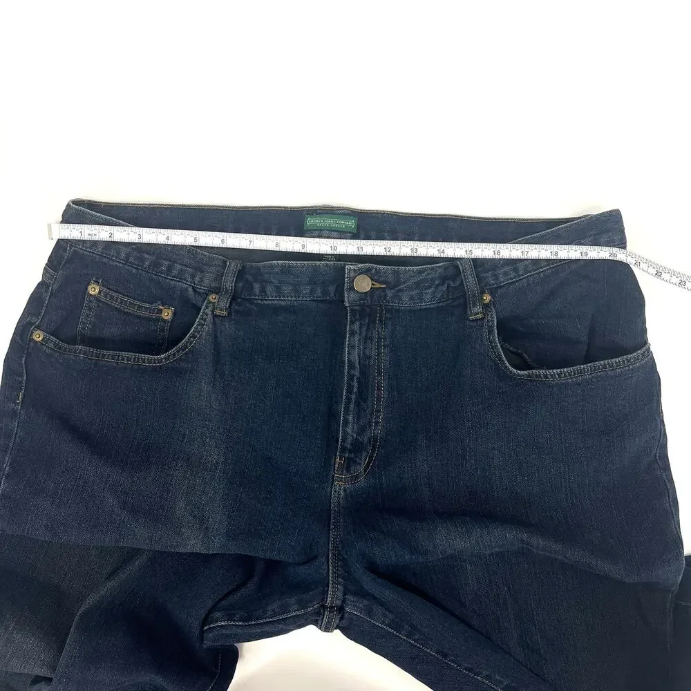 Vintage Lauren Ralph Lauren Womens Stretch Jeans Dark Wash Size 20W